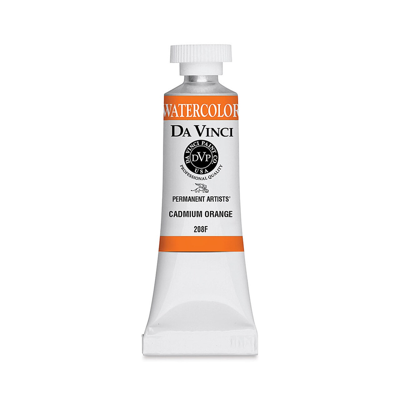 Da Vinci Artists' Permanent Watercolor - Cadmium Orange (CL), 15 ml tube